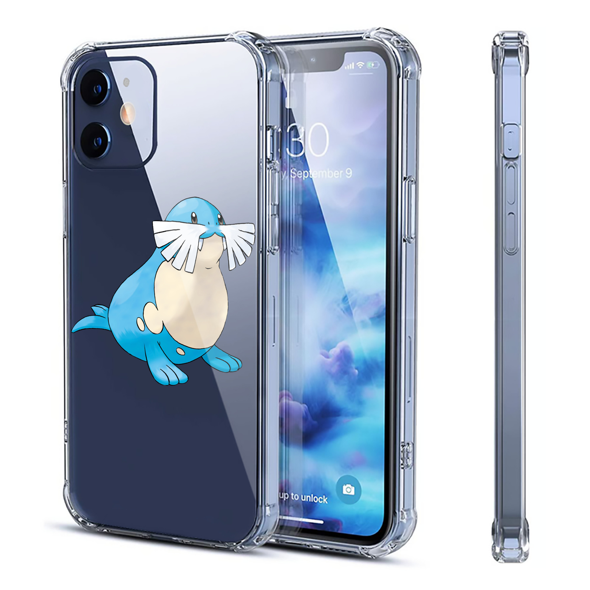 （画像用） ポケットモンスター Pokémon 【iPhone 12シリーズ対応】透明スマホケース（クリアソフトケース）